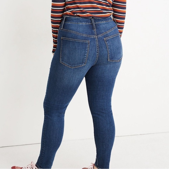 MADEWELL Curvy High-Rise Skinny Jeans Tarren Wash Plus Size 36 - NWT - Picture 2 of 14